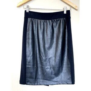 Splendid Pull-On Faux Leather Midi Skirt S